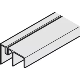   400.52.955 alsó sín dupla Slido F-Line 3500mm eloxált alumínium