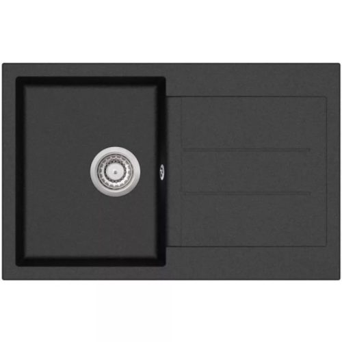 Evido CUBO 45S antracit 1mély+csepegtető mosogató 1000x500/200mm forgatható