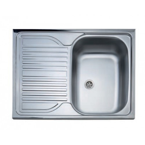 1mély+csepegtető fém mosogató K-321 K 60x80 Balos/Teletetős