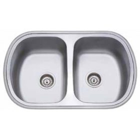   2mély fém mosogató szifonnal KM-159 KM 49x78 csaplyuk nélkül/Belevágós