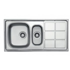   2mély+csepegtető fém LT 1000.500.15 mosogató  1000*500*195