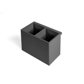   2 RÉSZES TÁROLÓ, MÉLY KICSI 130x100x75 "PRATIKA" FEKETE