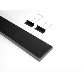   BIG FALIPOLC AKASZTÓ NÉLKÜL 600x30x100MM "HORIZON" FEKETE