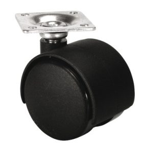   660.07.311 talpas bútorgörgő 40-es fekete műanyag, teherbírás 35kg