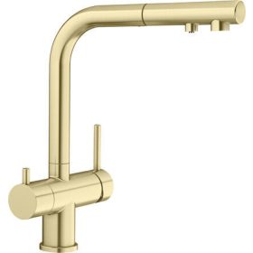 BL FONTAS-S II satin gold HD csaptelep zuhanyfejes