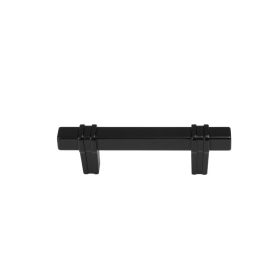 WMN853-64 100x13x32  fogantyú matt fekete fém