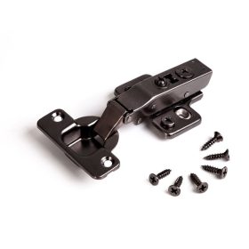   105 fokos csill.ráütődő pánt+exc.alátét  +6 facsavar nikkel fekete