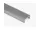 Cosmo élprofil 'U'2 alumínium 18mm, 3 m