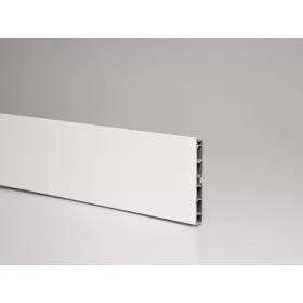Lábazatelem előlap H: 100 mm  L: 4 fm fehér magasfényű