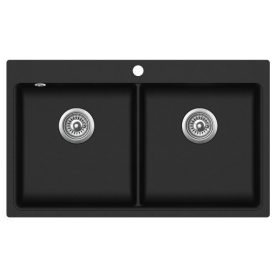 EVIDO Quadro 9 860x510 két med. antracit GRÁNIT mosogató