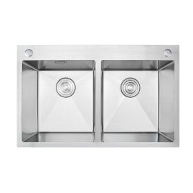   2 mély szálh. inox mosogató 800*500 C Mex inox + ajándék szappanadagoló