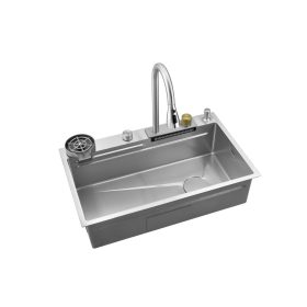   1 mély SER inox mosogató +zuh. csaptelep 680*460+pohármosó, szappanadagoló