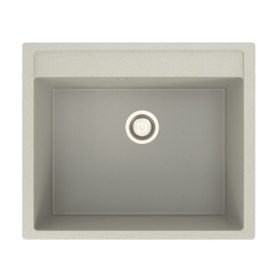   1mély MILAN mosogató 50*60 szahara KEVMIL silgranit, szifonnal