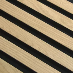   MARTEL Oak Natural/Black 128*2700*19 falpanel Fa és fém hatású