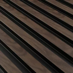 VASCO Walnut falpanel 122*2700*21 Fa és fém hatású