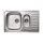 LIVINOX OBERON 174 gy.mosó+csep natúr rozsdamentes mosogató 78x49 cm