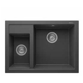 Alfa 50 x 70 antracit KEVMIL silgranit mosogató, szifonnal