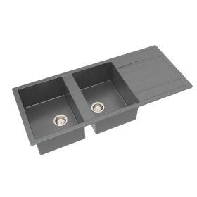   Derszim 50 x 116 antracit KEVMIL silgranit mosogató, szifonnal