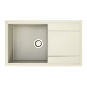 Kevin 50 x 85 krém KEVMIL silgranit mosogató, szifonnal