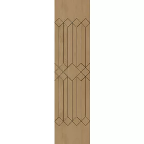   Japandi Solea tölgy 2750*680*10mm fekete MDF mag+egy oldalon furnér+sz.ktf
