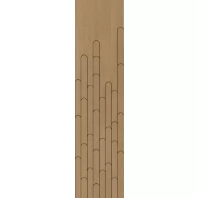  Japandi Zenrise tölgy 2750*680*10mm fekete MDF mag+egy oldalon furnér+sz.ktf