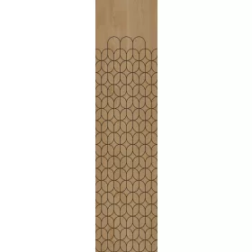   Japandi Shella tölgy 2750*680*10mm fekete MDF mag+egy oldalon furnér+sz.ktf