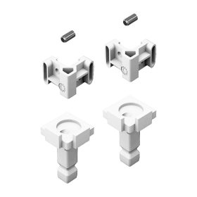 FurnSpin Cadro szerelvénykészlet polcokhoz, matt fehér